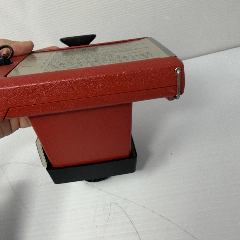 Vintage Electric Zip Polaroid Land Camera: Red Color: Untested!